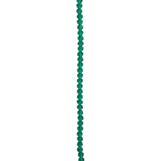 Preciosa Glass Crystal Round Beads, 4mm by Bead Landing&trade; Emerald {4}