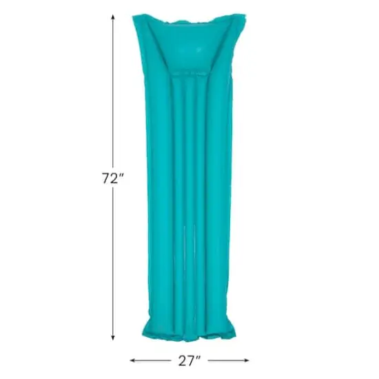 Pool Central 6ft. Teal Blue Inflatable Swimming Pool Raft Float {4}