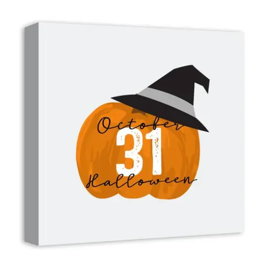 October 31 Halloween Canvas Wall Art {3}