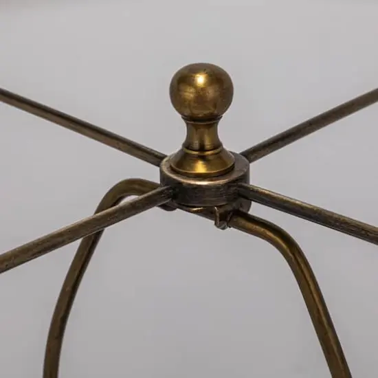 Hello Honey&reg; 2ft. Green Glass Table Lamp with White Drum Shade {9}