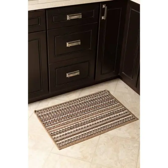 DII&reg; Multi Stripe Printed Nylon Rug {5}