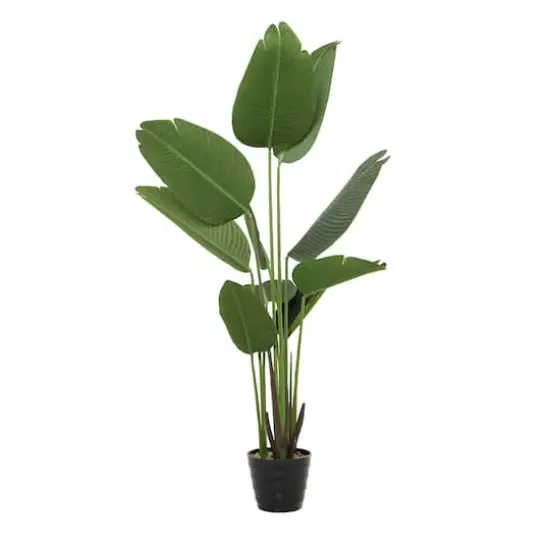 57" Green Contemporary Artificial Tree {5}