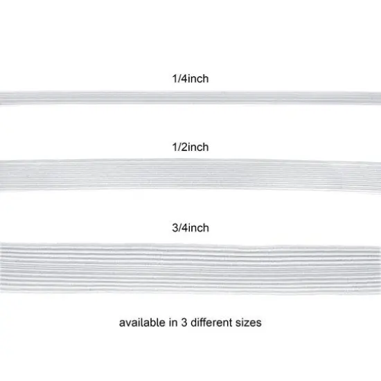 Essentials by Leisure Arts Flat Braid Elastic, 0.24"x 25yd. {5}