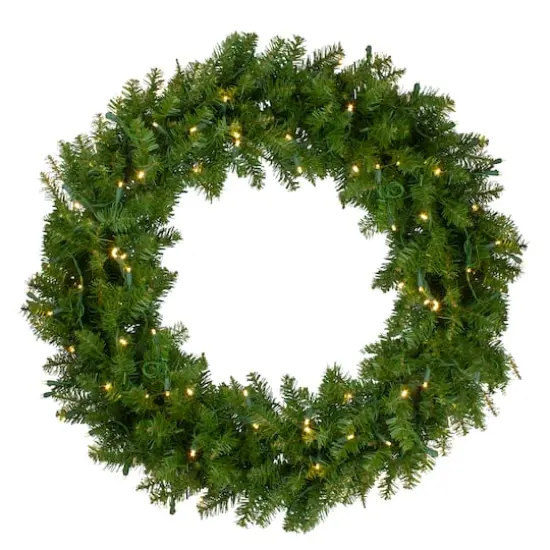 36" LED Northern Pine Artificial Christmas Wreath {1}