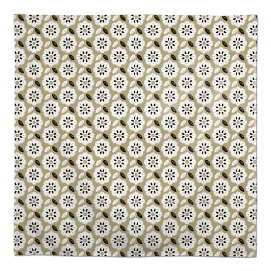 Mod Gold Flower Tablecloth {1}