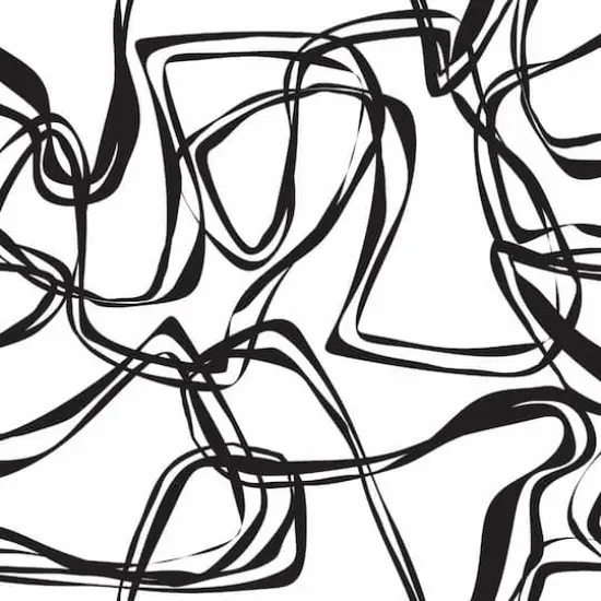 RoomMates Black Ribbon Trail Peel & Stick Wallpaper {1}