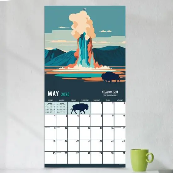 TF Publishing 2025 National Parks Art Wall Calendar {4}