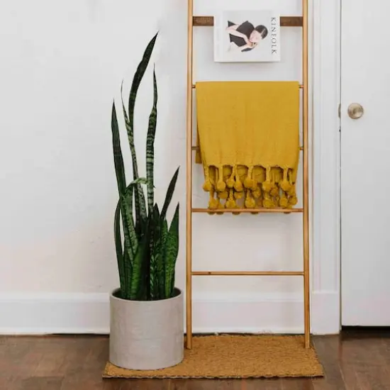 Hello Honey® Stoneware Planters with Embossed Cross Hatch Texture Set Gray {3}