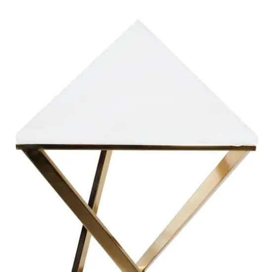 2ft. Gold Marble Contemporary Accent Table, 2ct. {5}