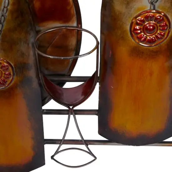 Multicolored Traditional Wine Bar Metal Wall D&eacute;cor {4}