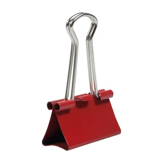 JAM Paper 1.25" Binder Clips, 15ct. Red {5}