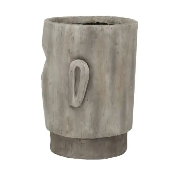 Brown Contemporary Planter, 13" x 14" x 18" {3}