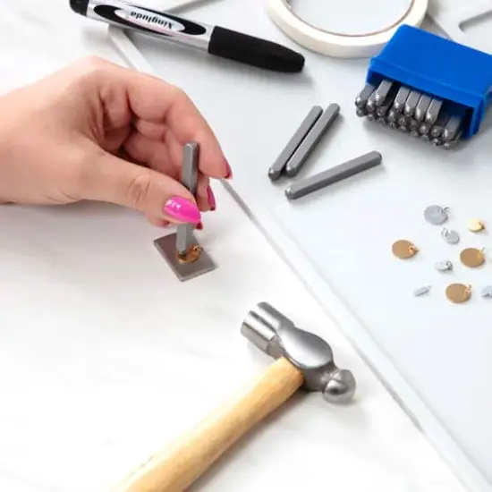 CousinDIY Stamp & Go Jewelry Metal Jewelry Stamping Kit {6}