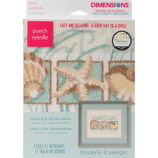 Dimensions&reg; Seashells Punch Needle Kit {1}