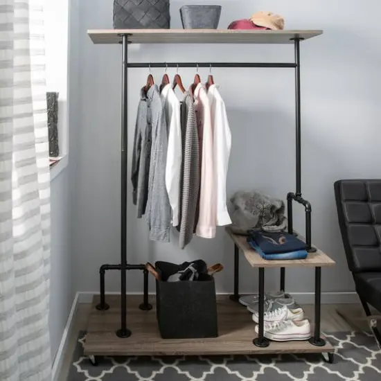 Organize It All Pipe Line Closet Organizer {4}