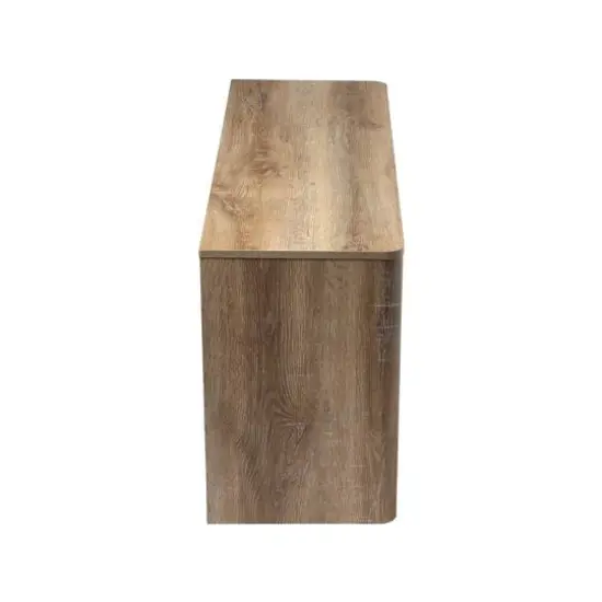 Hello Honey&reg; Coastal Oak TV Stand with Storage {5}