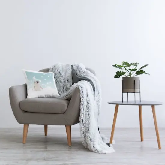 Stupell Industries Winter Snow Scene Penguin Throw Pillow {3}