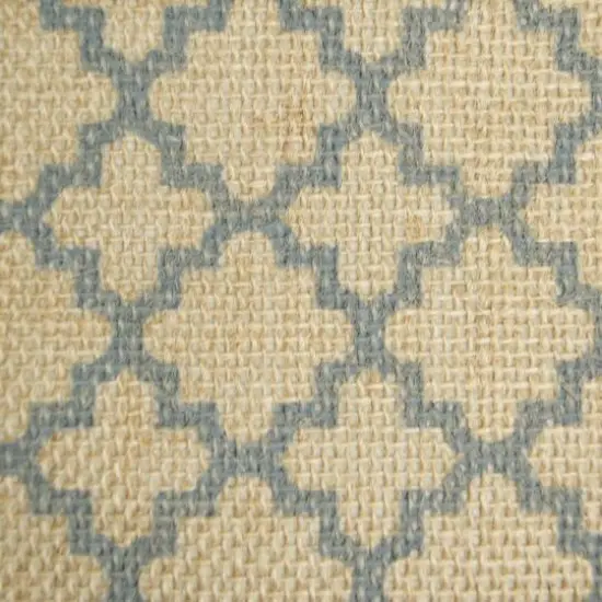 DII&reg; 12" Round Lattice Burlap Bin Gray {4}