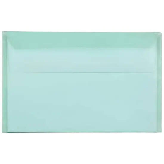 JAM Paper 5.43" X 8.62" Self Adhesive Closure Cello Sleeves, 100ct. Green {7}