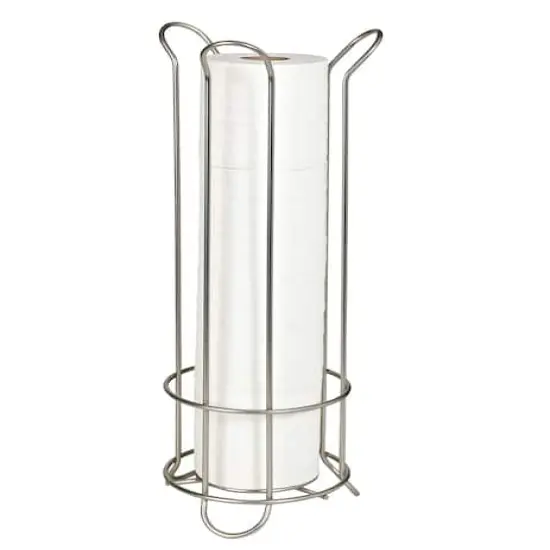 Bath Bliss Elegant Curve Design Toilet Paper Reserve in Satin Nickel {1}