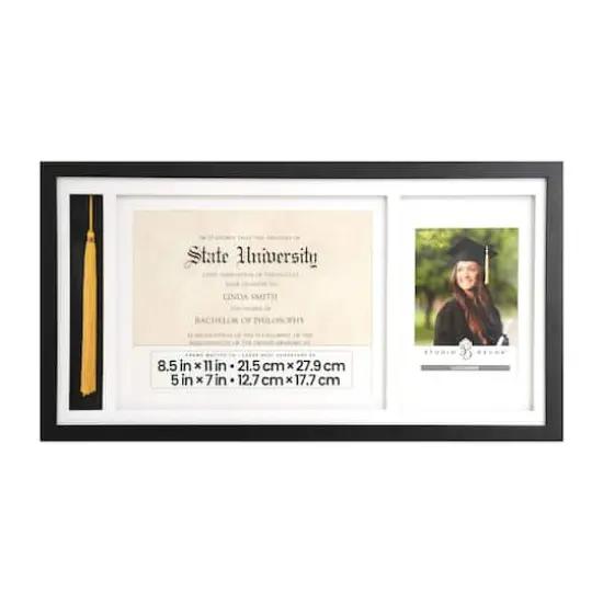 Black Graduation Certificate, Tassel & 5" x 7" Frame by Studio D&eacute;cor&reg; {1}