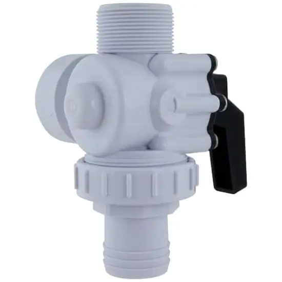Swim Central 6.25" White HydroTools Swimming Pool & Spa Standard Right Outlet 3-Way Ball Valve {5}