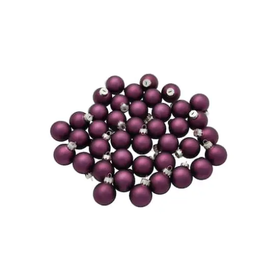 Whitehurst 40ct. 1.25" Matte Glass Ball Ornaments Purple Matte {3}