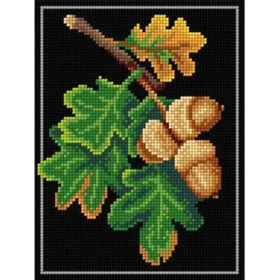 Orchidea Oak Printed Tapestry Needlepoint Canvas For Halfstitch Without Yarn {1}