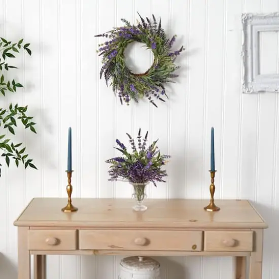 18&rdquo; Lavender Wreath {4}