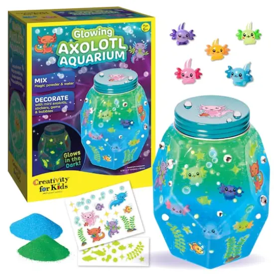 Creativity for Kids® Glowing Axolotl Aquarium {1}