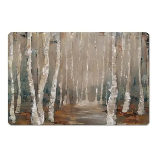 Birch Tree Landscape 18" x 27" Floor Mat {1}
