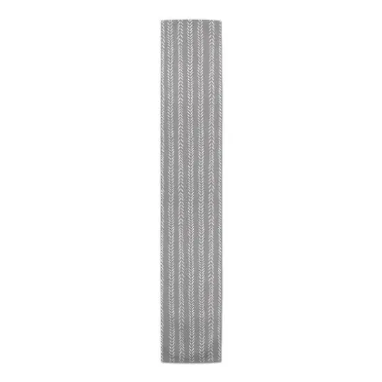 Petals Indoor/Outdoor Table Runner Gray {1}