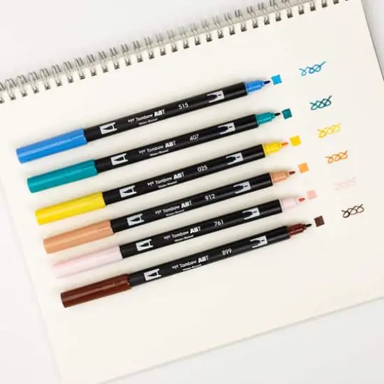 Tombow Bird Manga Illustration Dual Brush Pen Art Set {7}
