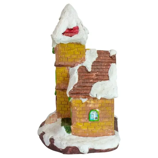 8.5" LED Lighted Church Christmas Village Decoration {3}