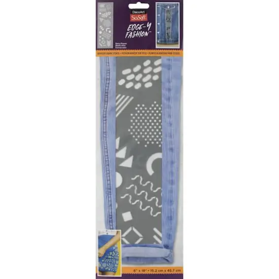 DecoArt&reg; SoSoft&reg; Retro Shapes Fabric Stencil {1}