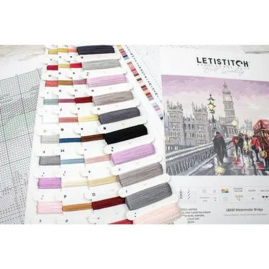 LetiStitch Westminster Bridge Counted Cross Stitch Kit {12}