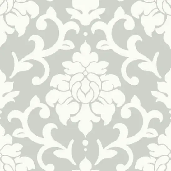 RoomMates Gray Damask Peel & Stick Wallpaper {1}
