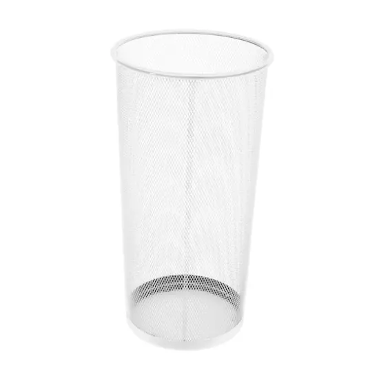 Mind Reader White Metal Mesh Umbrella Holder Basket {1}