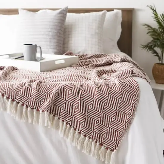 DII&reg; X-Diamond Geometric Throw Cinnamon {7}