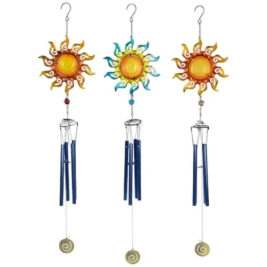 2.5ft. Shining Suns Outdoor Garden Windchimes, 3ct. {1}