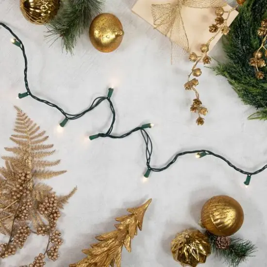 300ct. Warm White LED Wide Angle Christmas String Lights {5}