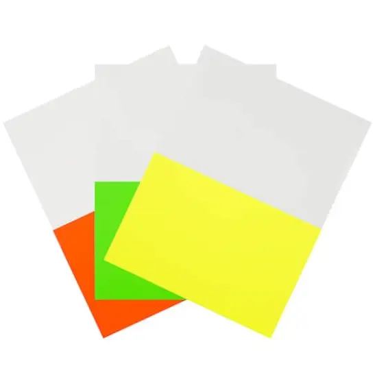 JAM Paper Assorted Bright Neon Color Half Sheet Shipping Labels, 5.5" x 8.5" {5}