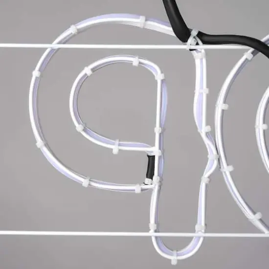 44'' Santa Stop Here LED Light Strip Sign {4}