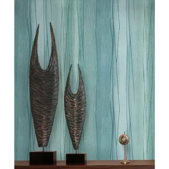 RoomMates Making Waves Peel & Stick Wallpaper Blue/Jade {5}