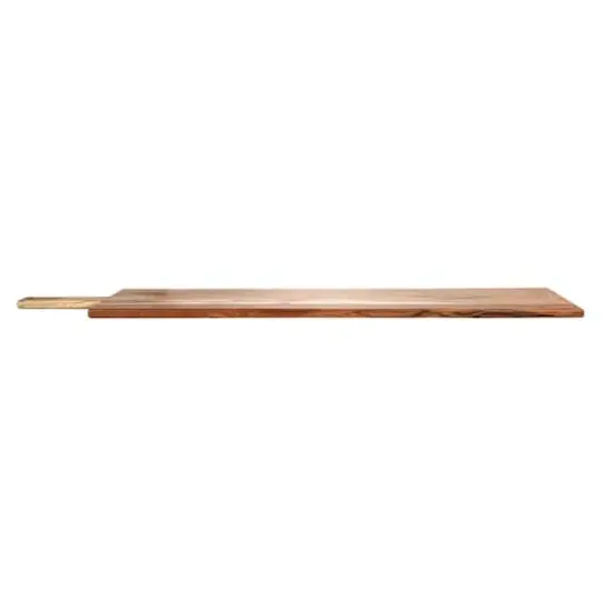 Hello Honey® 35" Natural Handled Acacia & Mango Wood Cheese & Serving Board {5}