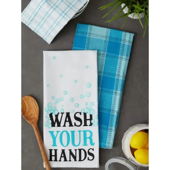 DII&reg; Wash Your Hands Dishtowel Set {6}