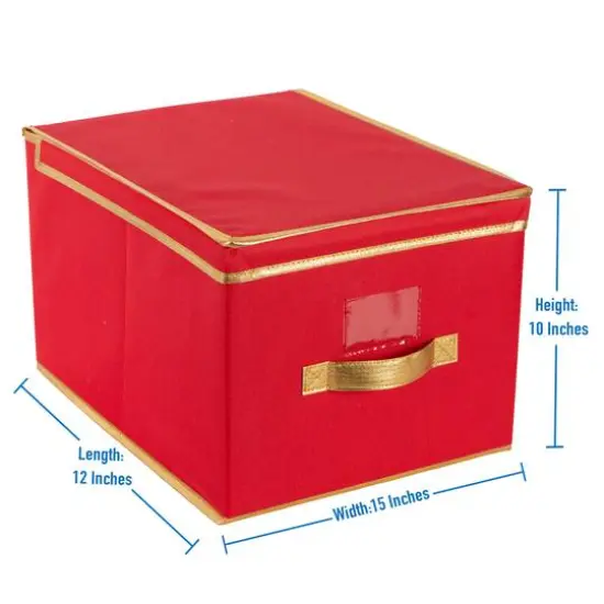 Simplify Red Holiday Jumbo Storage Box {6}