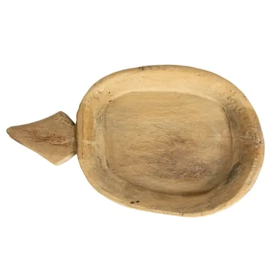 Hello Honey&reg; 18" Natural Rustic Reclaimed Wood Bowl with Handles {12}