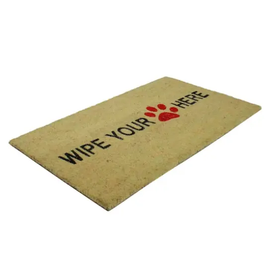 Paw Print Wipe Your Paw Here Doormat {4}