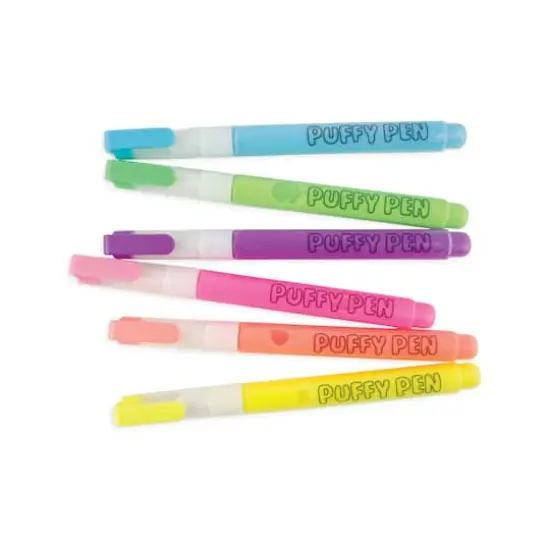 Magic 6 Color Neon Puffy Pen Set {3}